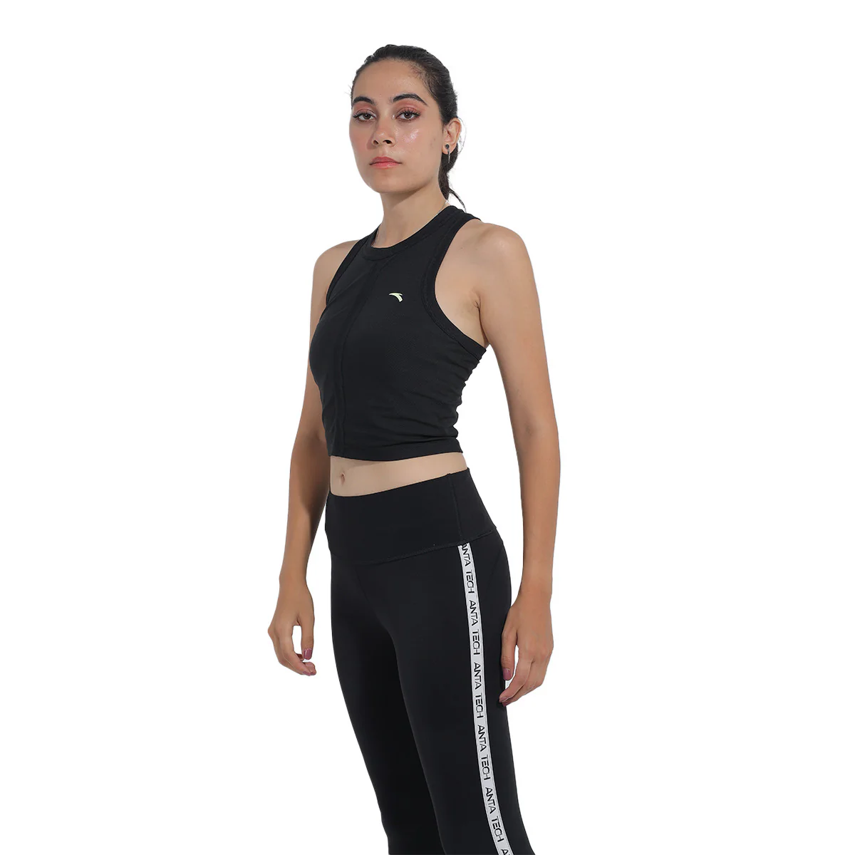 Anta Knit Tank Top For Women, Black - Image 2