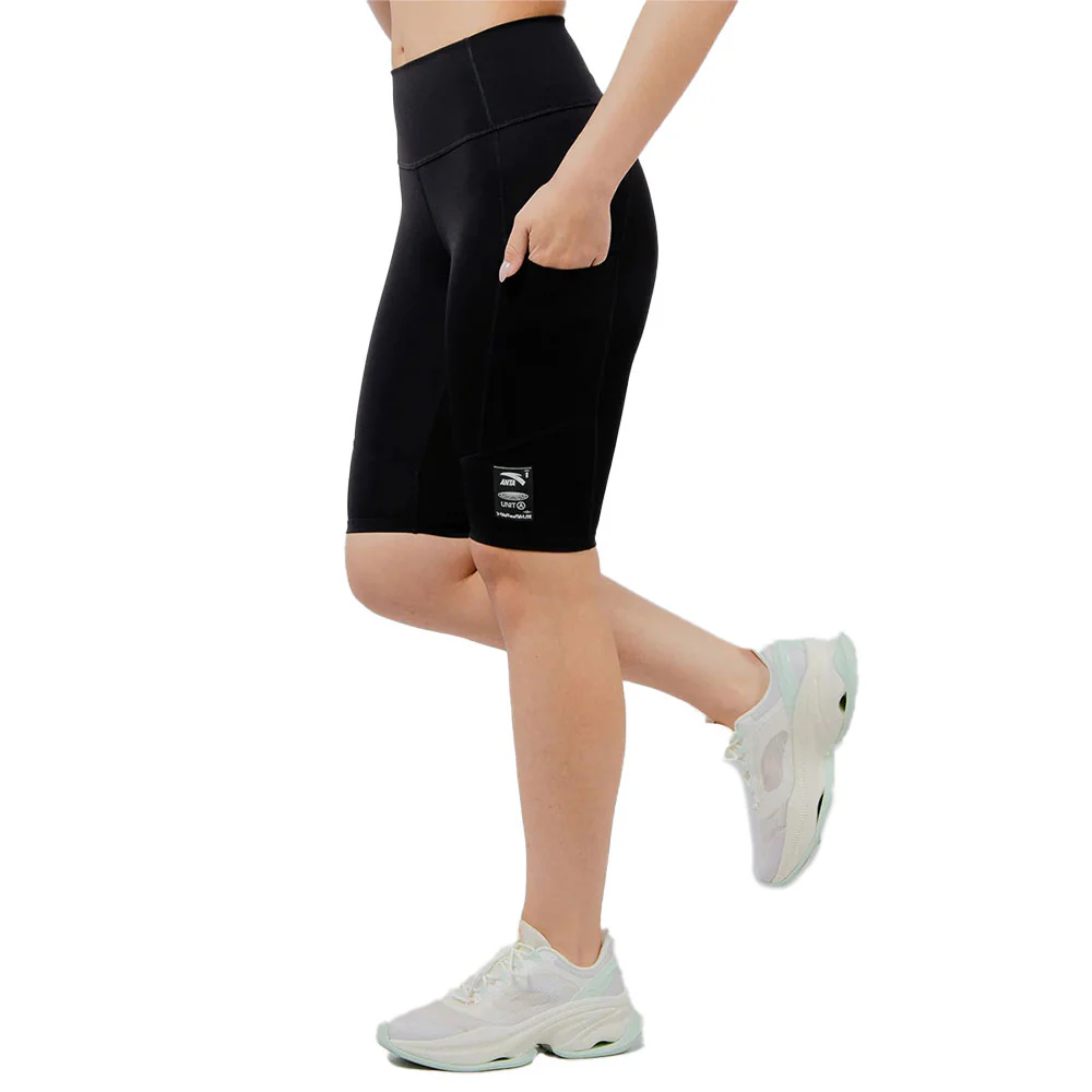 Anta Tight Half Pants For Women, Black - Image 3