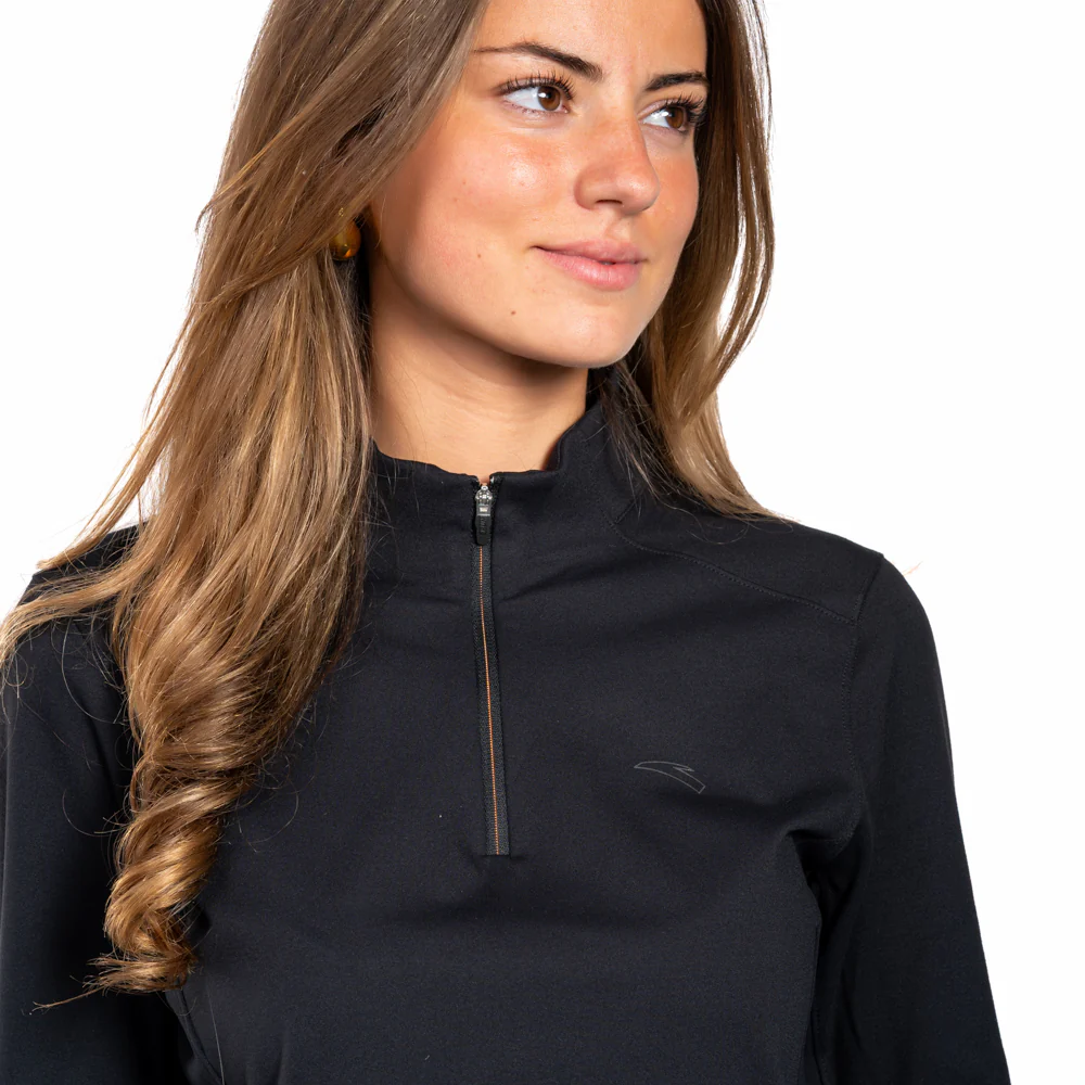 Anta Ls Tee Running T-Shirt For Women, Basic Black - Image 3