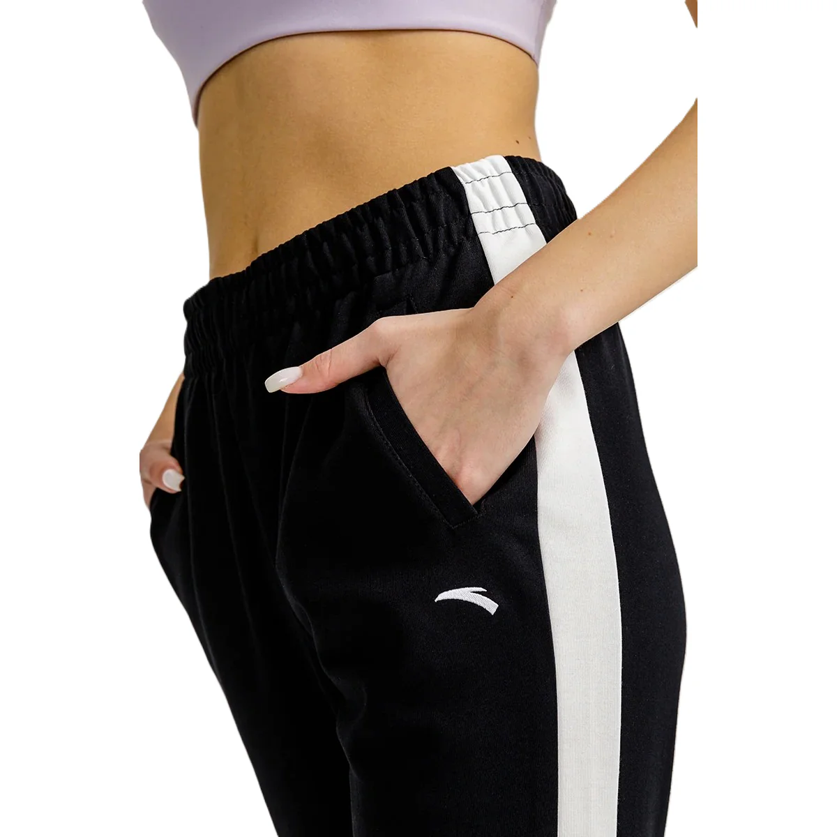 Anta Fitness Knit Ankle Pants For Women, Black - Image 3