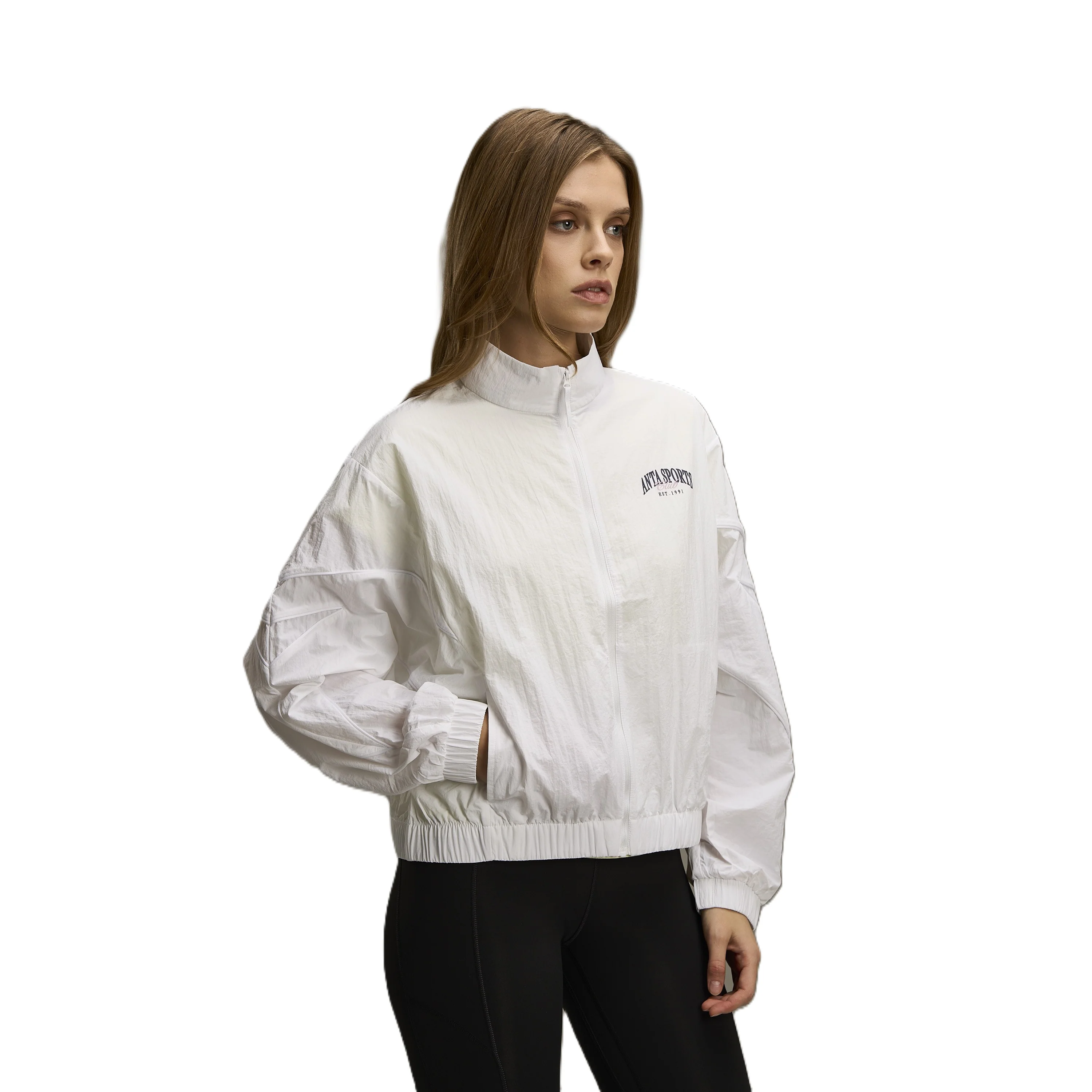 Anta Lifestyle Jacket For Women, White - Image 3
