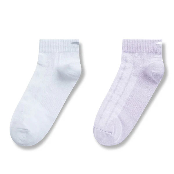 Anta Fitness Socks For Women, Purple & White - Image 2