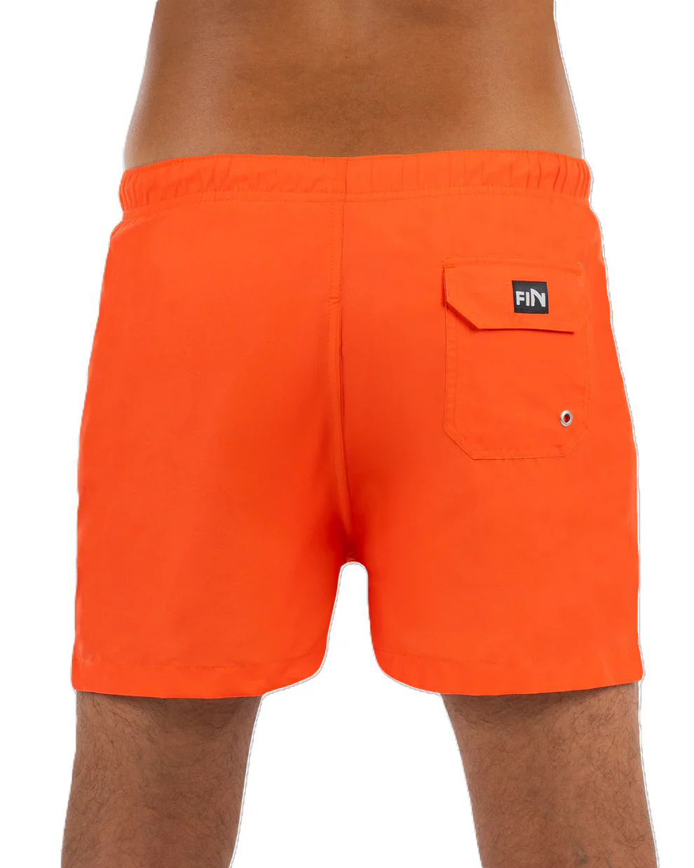 Fin Swimming Shorts For Men, Basic Orange - Image 4