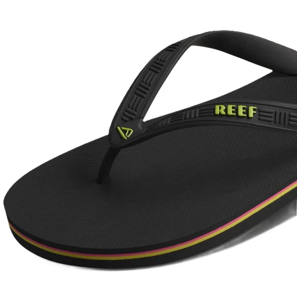 Reef Seaside Flip Flops For Men, Brazil Black - Image 3