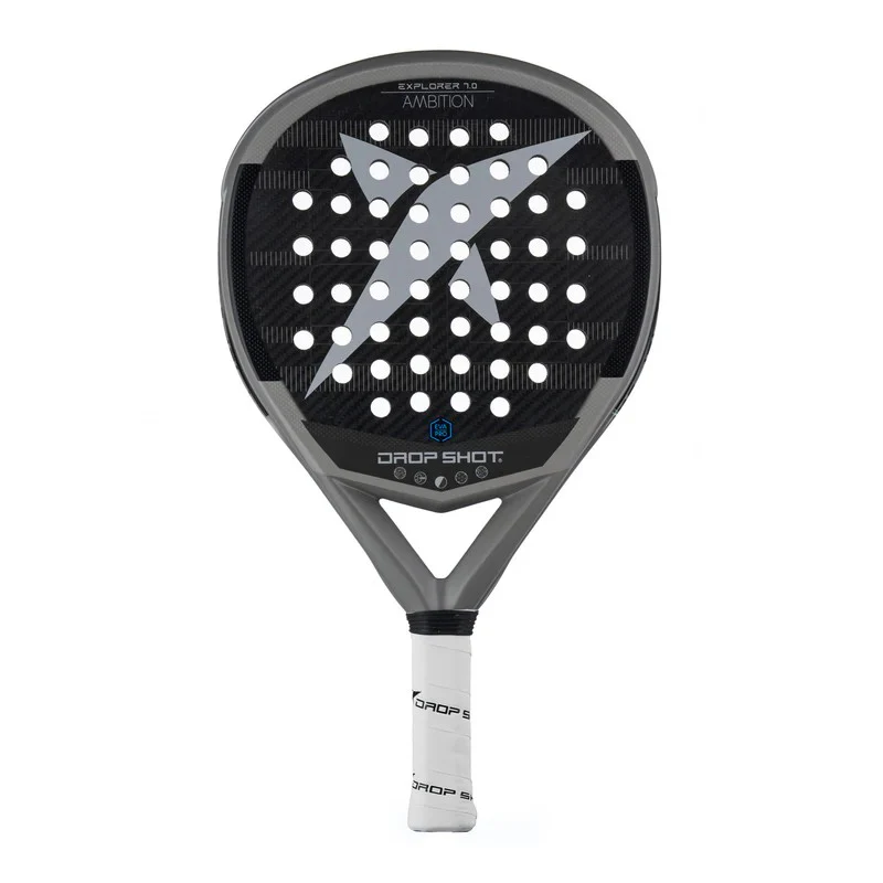Drop Shot Pala Explorer 7.0 Padel Racket For Unisex, Grey&Black