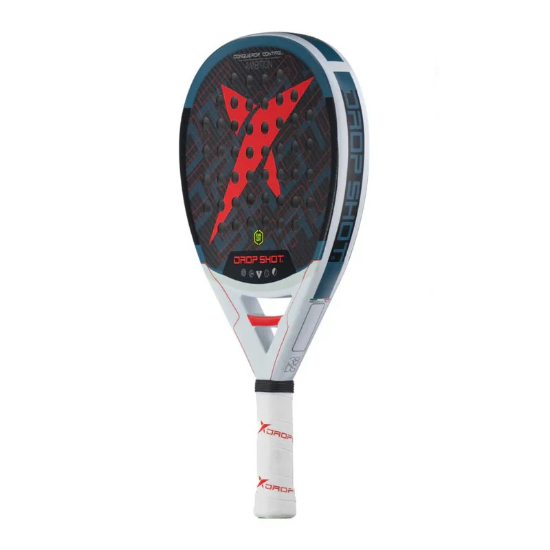 Drop Shot Pala Conqueror Control (Jmd) Padel Racket For Unisex, White&Red&Black - Image 3
