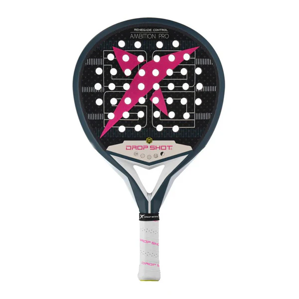 Drop Shot Pala Renegade Control Padel Racket, Pink&Black