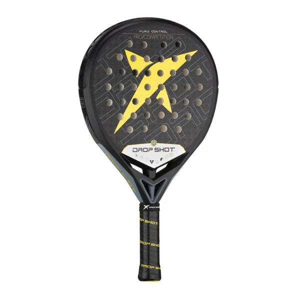 Drop Shot Pala Furia Control Padel Racket, Yellow&Black - Image 3
