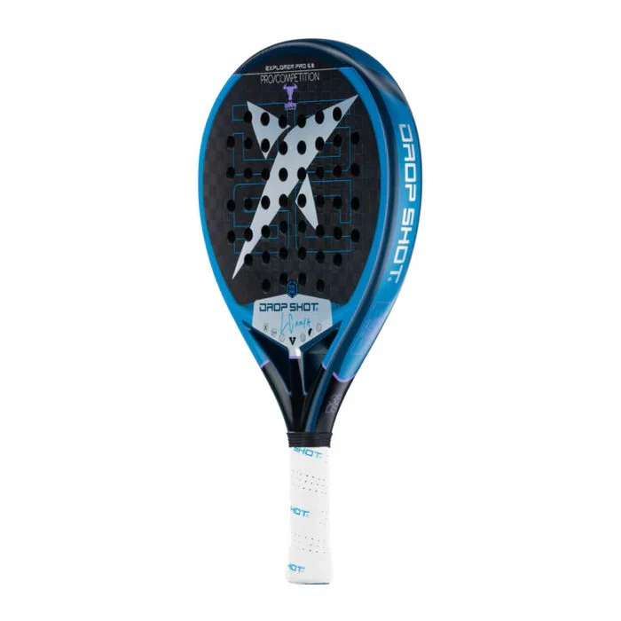 Drop Shot Pala Explorer Pro 6.0 (Campa) Padel Racket For Unisex, Blue&White&Black - Image 4