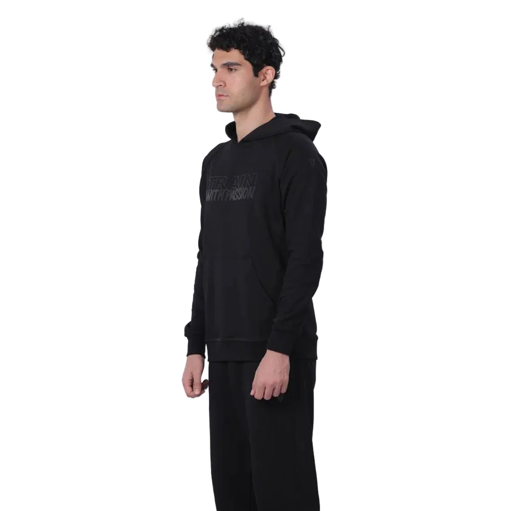 Trainetic Hooded Lifestyle Sweatshirt For Men, Black - Image 2