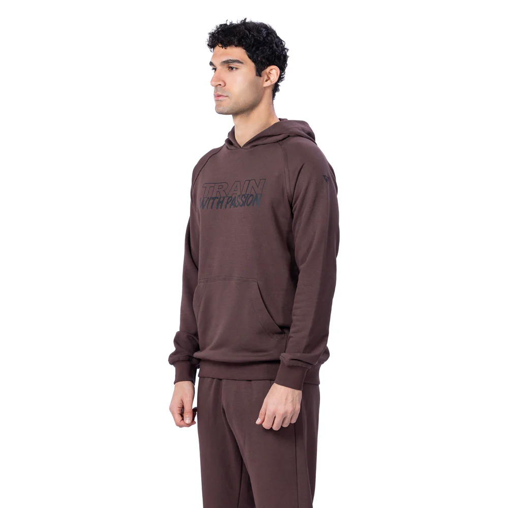 Trainetic Hooded Lifestyle Sweatshirt For Men, Brown - Image 2