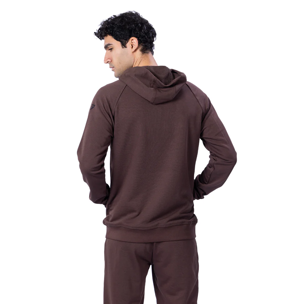 Trainetic Hooded Lifestyle Sweatshirt For Men, Brown - Image 3