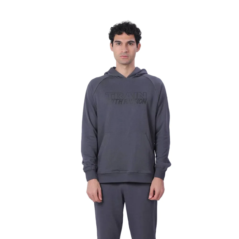 Trainetic Hooded Lifestyle Sweatshirt For Men, Grey - Image 4