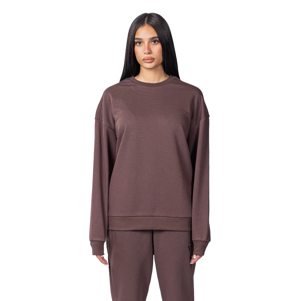 Trainetic Lifestyle Sweatshirt For Women, Brown - Image 4