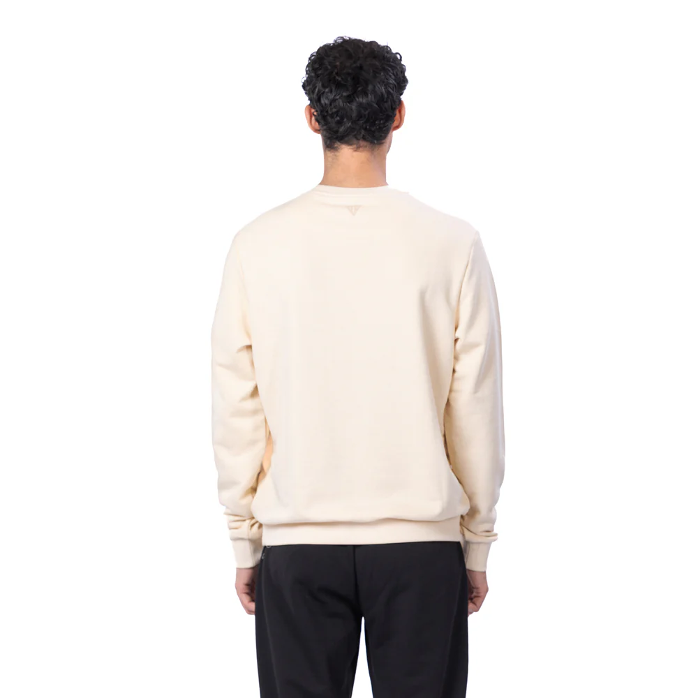 Trainetic Lifestyle Sweatshirt For Men, Light Beige - Image 3