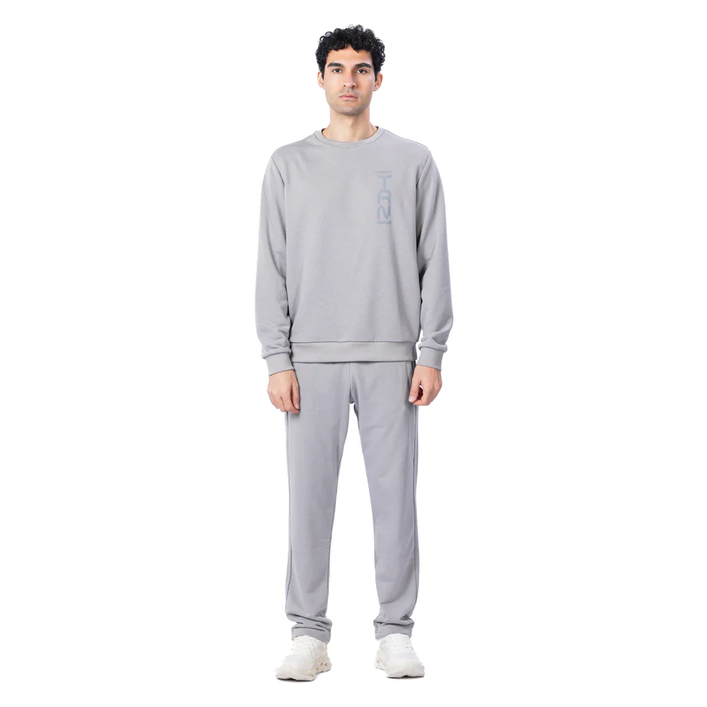 Trainetic Lifestyle Sweatshirt For Men, Light Grey - Image 4
