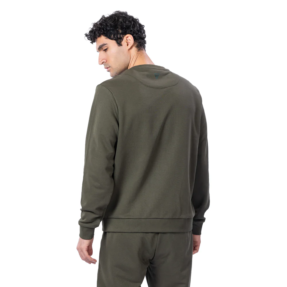 Trainetic Lifestyle Sweatshirt For Men, Olive - Image 2