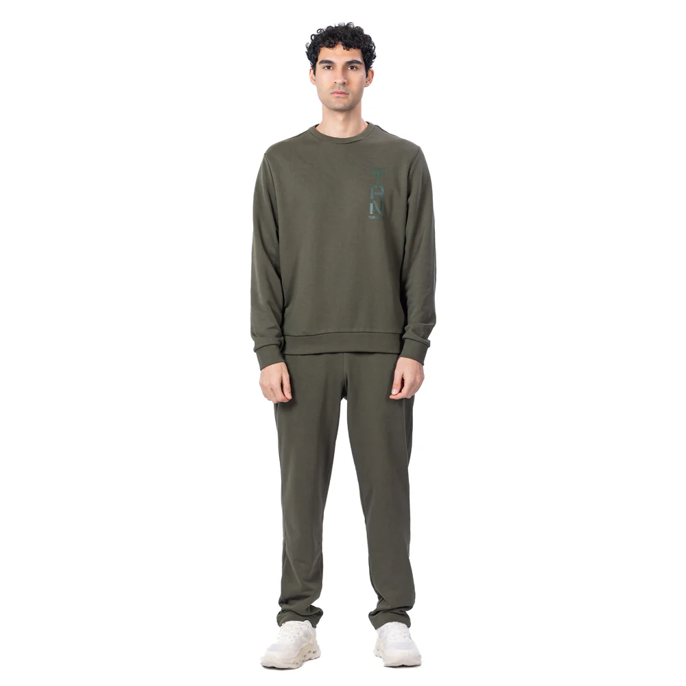 Trainetic Lifestyle Sweatshirt For Men, Olive - Image 4