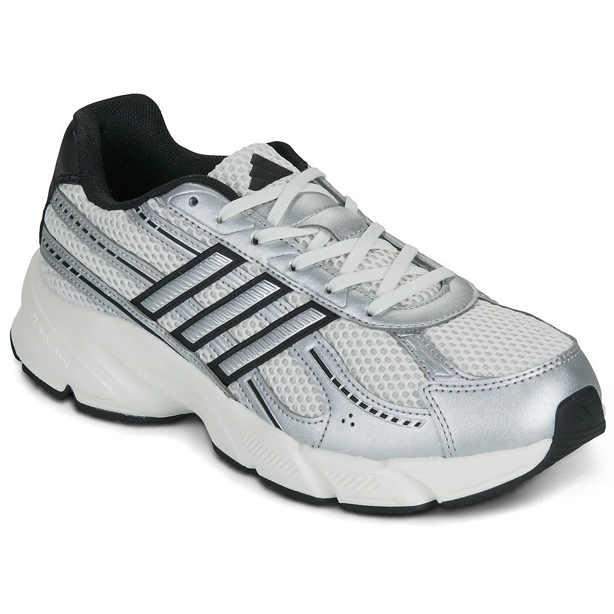 Adidas Technochaos 2000 Running Shoes For Women, White &Silver&Black - Image 2