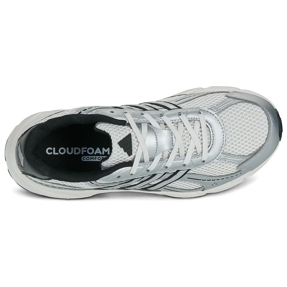 Adidas Technochaos 2000 Running Shoes For Women, White &Silver&Black - Image 6