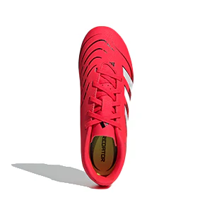 Adidas Predator Club Fg/Mg J Fg Shoes For Boys, Lucid Red&White - Image 3