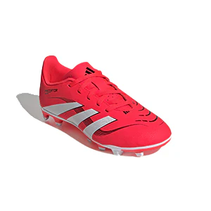 Adidas Predator Club Fg/Mg J Fg Shoes For Boys, Lucid Red&White - Image 4