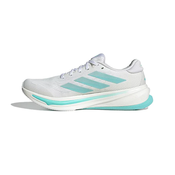 Adidas Supernova Rise 2 M Running Shoes For Men, Cloud White & Zero Metalic & Flash Aqua - Image 2