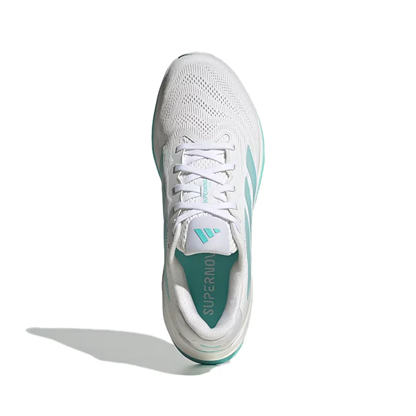 Adidas Supernova Rise 2 M Running Shoes For Men, Cloud White & Zero Metalic & Flash Aqua - Image 3