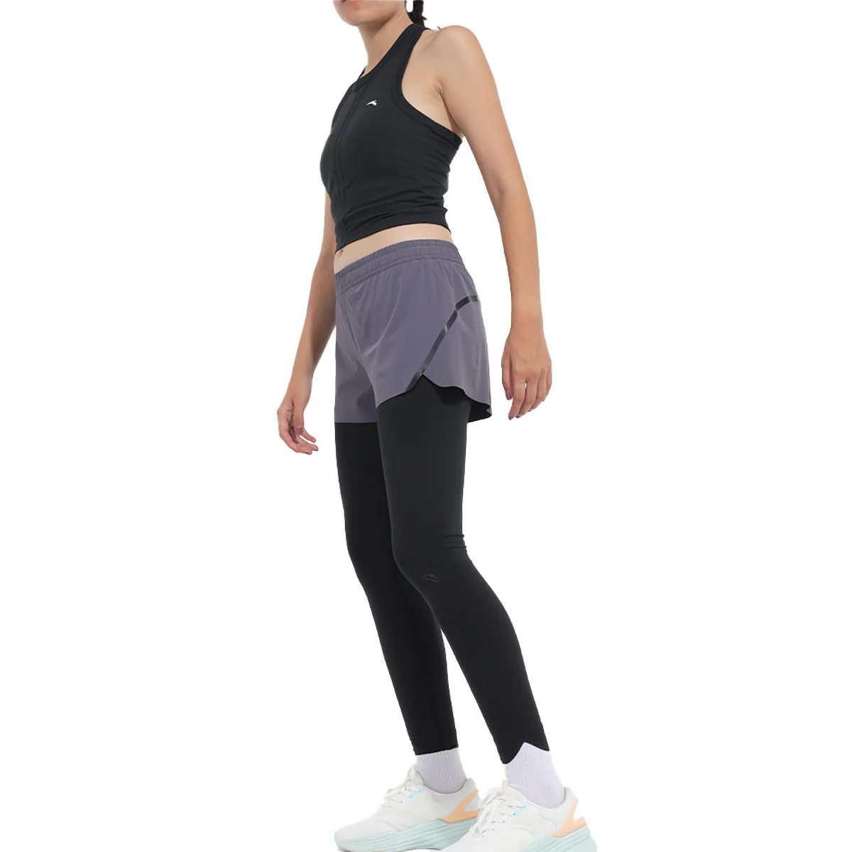 Anta Elastic Track Legging For Women, Black - Image 2