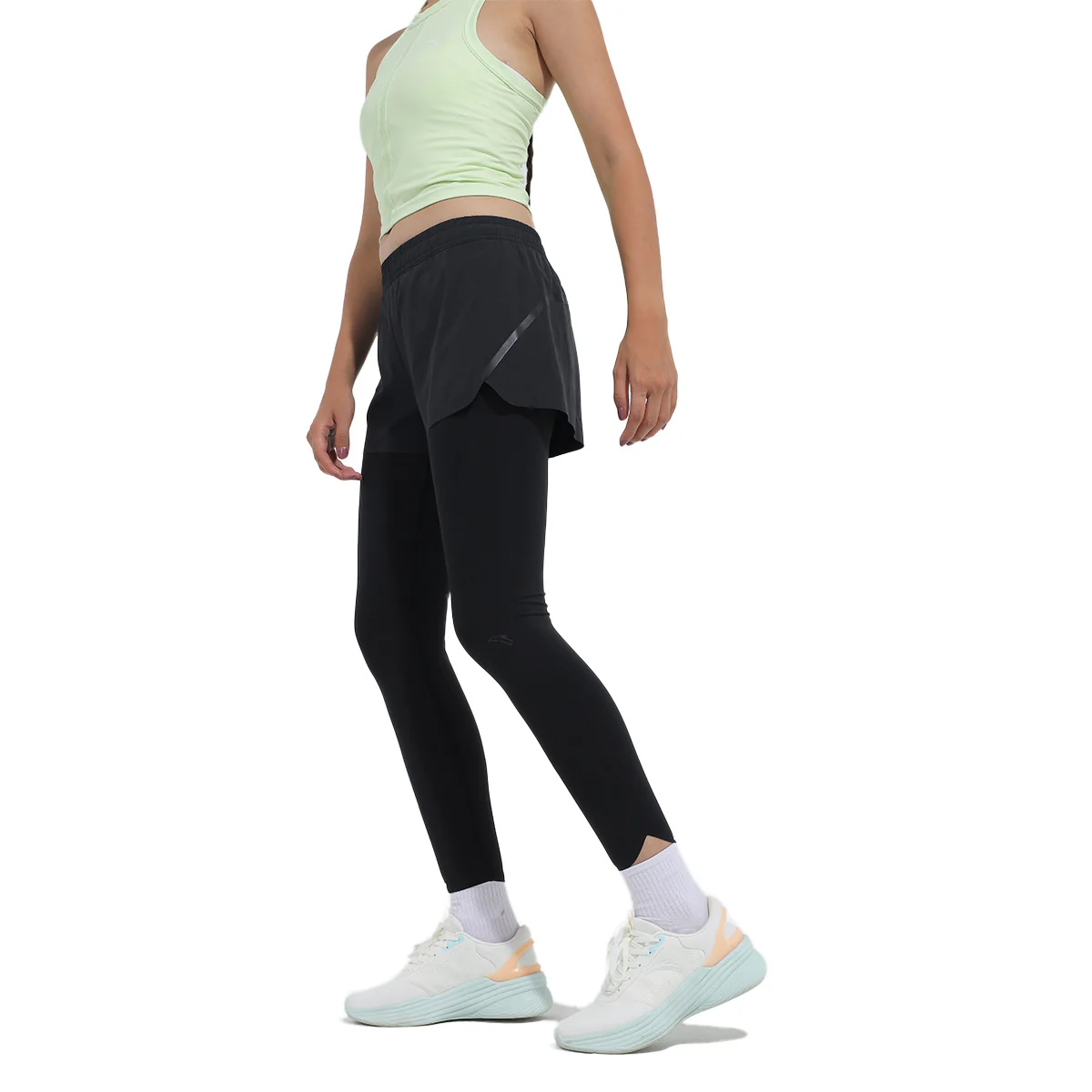 Anta Elastic Track Legging For Women, Black - Image 3