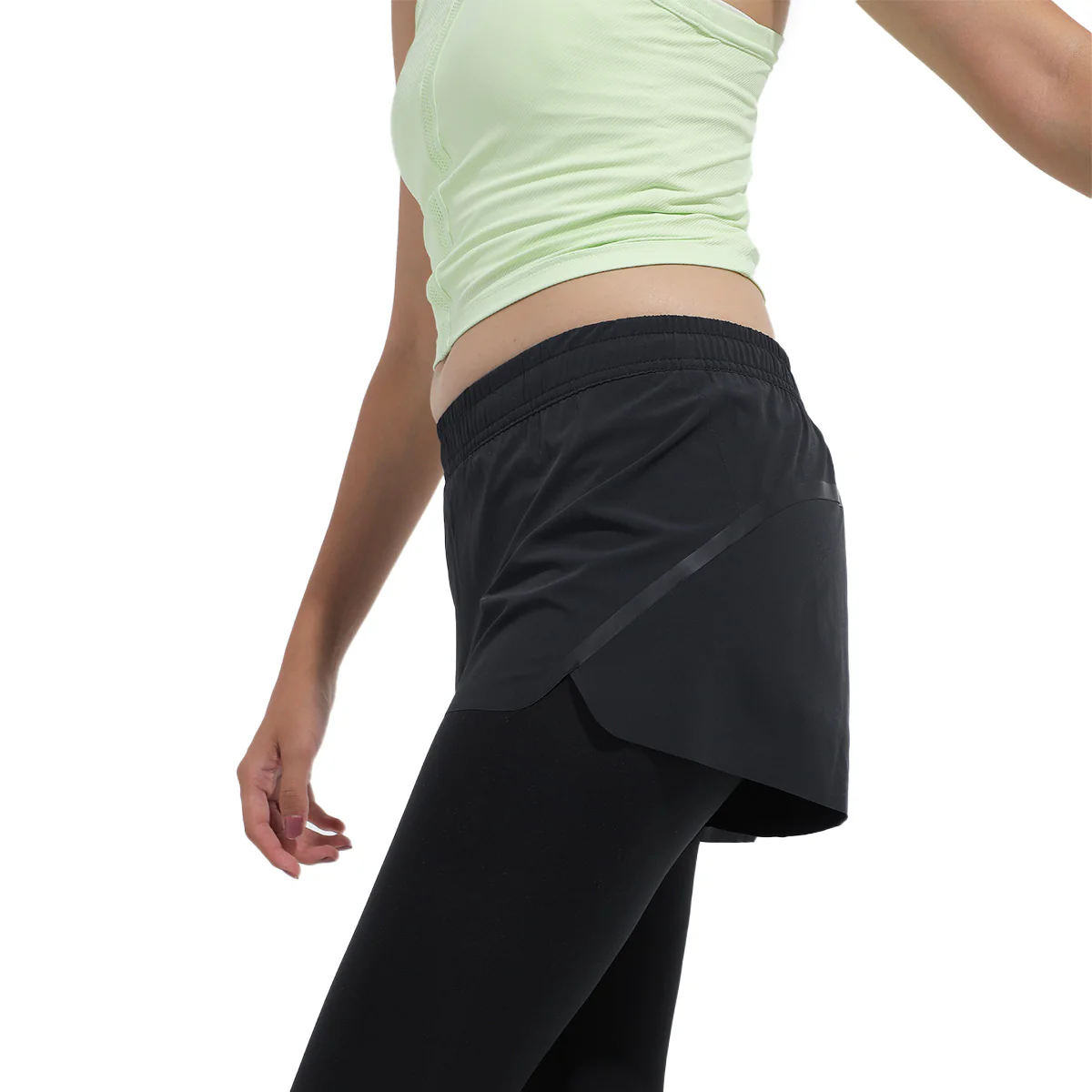 Anta Elastic Track Legging For Women, Black - Image 4