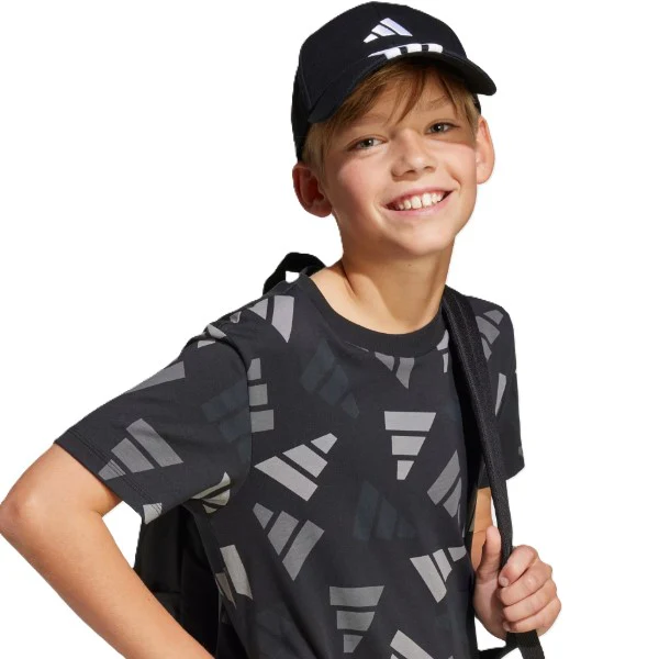Adidas Bball 3S Nl Cap For Unisex, Black&White - Image 4