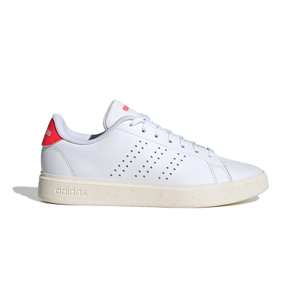 Adidas Advantage 2.0 Lifestyle Shoes For Women, Cloud White & Cloud White & Lucid Red