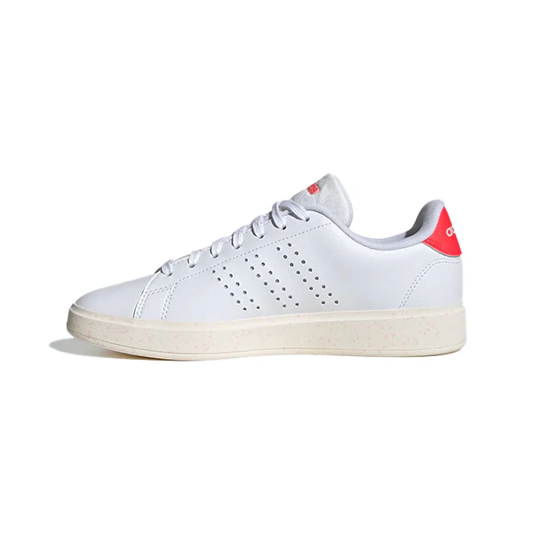 Adidas Advantage 2.0 Lifestyle Shoes For Women, Cloud White & Cloud White & Lucid Red - Image 2