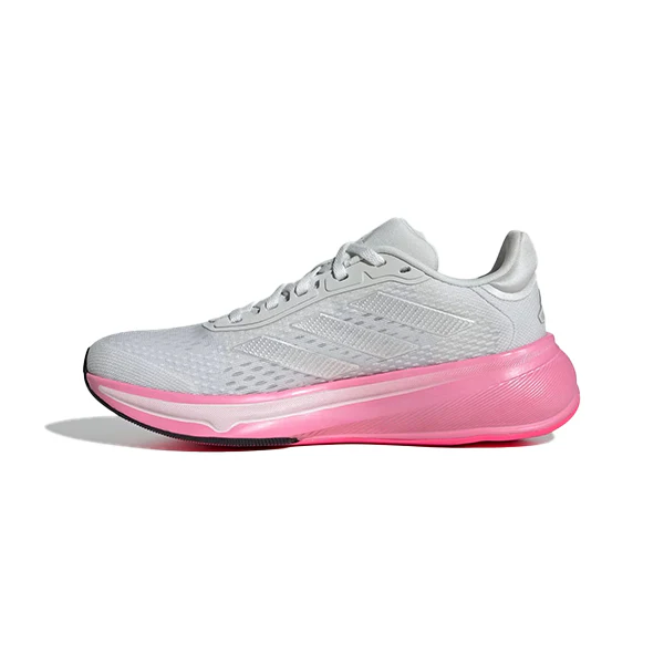 Adidas Response Super W Running Shoes For Women, Crystal White & Zero Metalic & Bliss Pink - Image 2