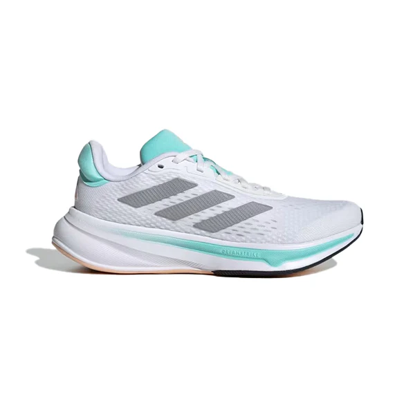Adidas Response Super W Running Shoes For Women, Cloud White & Halo Silver & Flash Aqua