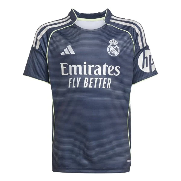 Adidas Real A Jsy Y Ss Football T-Shirt For Boys, Navy - Image 3