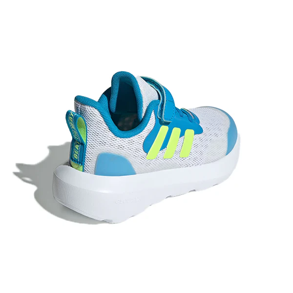Adidas Fortarun 3.0 El C Lifestyle Shoes For Boys, Dash Grey & Lucid Lemon & Solar Blue - Image 5