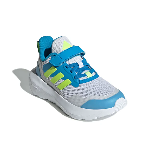 Adidas Fortarun 3.0 El C Lifestyle Shoes For Boys, Dash Grey & Lucid Lemon & Solar Blue - Image 6