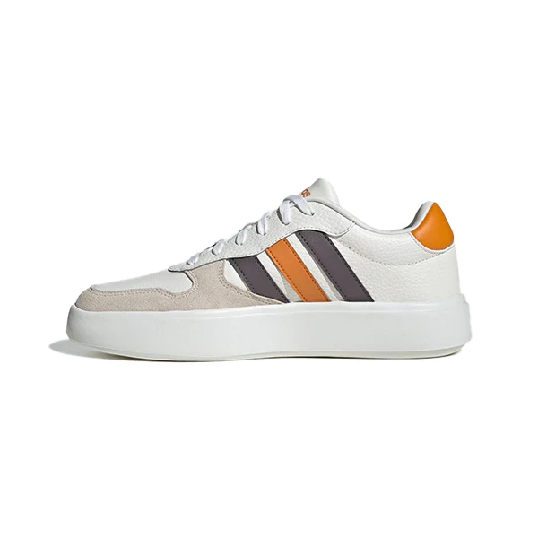 Adidas Litecourt Lifestyle Shoes For Men, Core White & Grey Strata & Focus Orange - Image 2