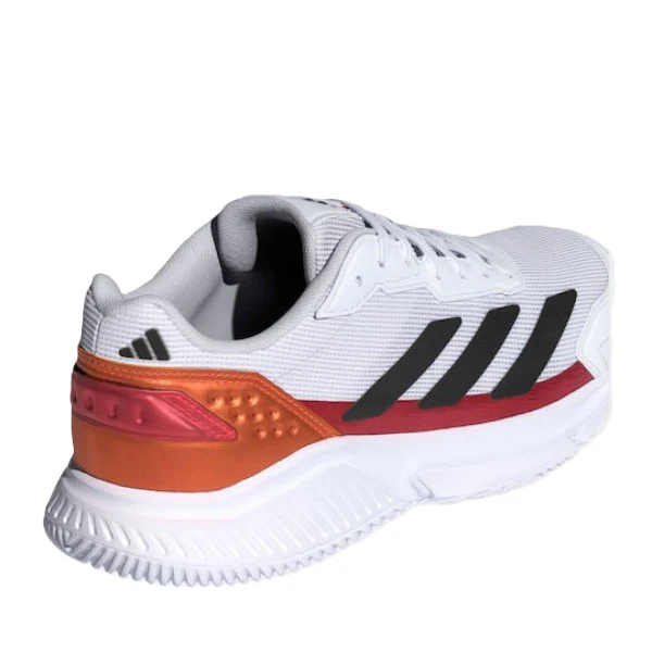 Adidas Courtquick M Padel Shoes For Men, White&Orange - Image 3