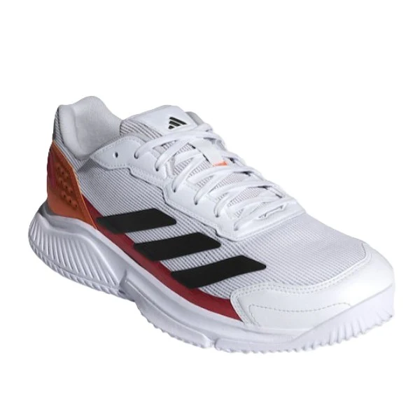 Adidas Courtquick M Padel Shoes For Men, White&Orange - Image 4