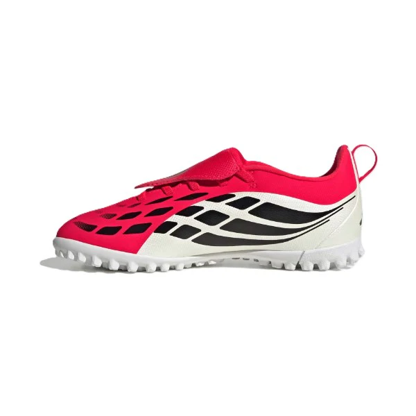 Adidas Predator Club Ft El Tf J Tartan Shoes For Boys, Red&White - Image 2