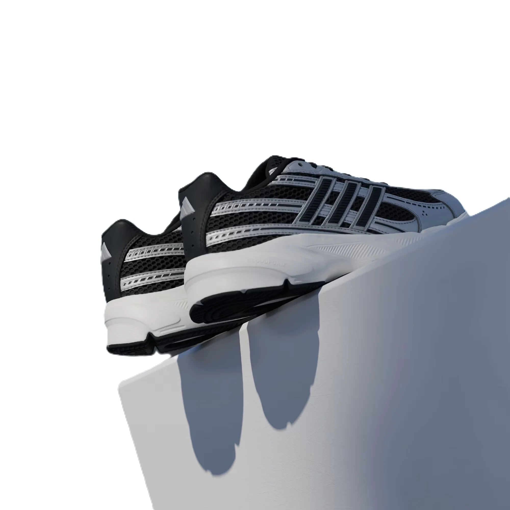 Adidas Technochaos 2000 Running Shoes For Women, Black&Silver - Image 4
