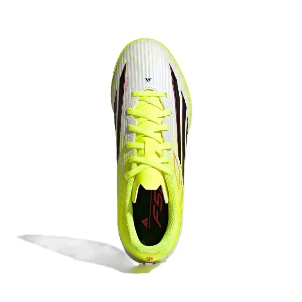 Adidas F50 League Tf J Tartan Shoes For Boys, Yellow&White - Image 3