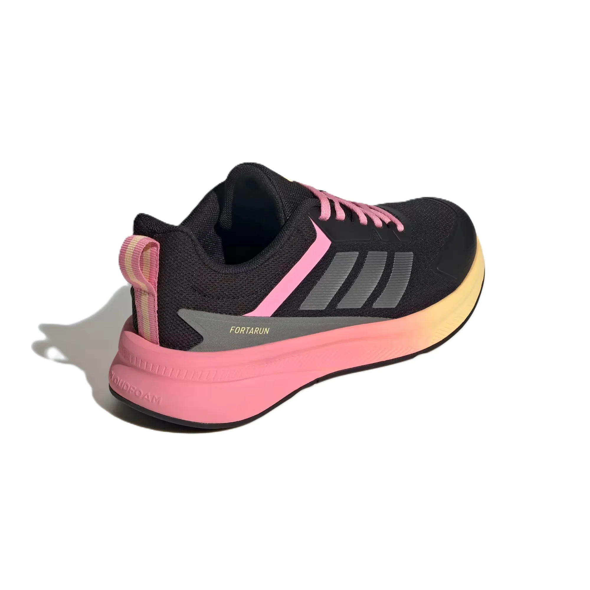 Adidas Fortarun 4.0 J Running Shoes For Girls, Black&Pink - Image 3
