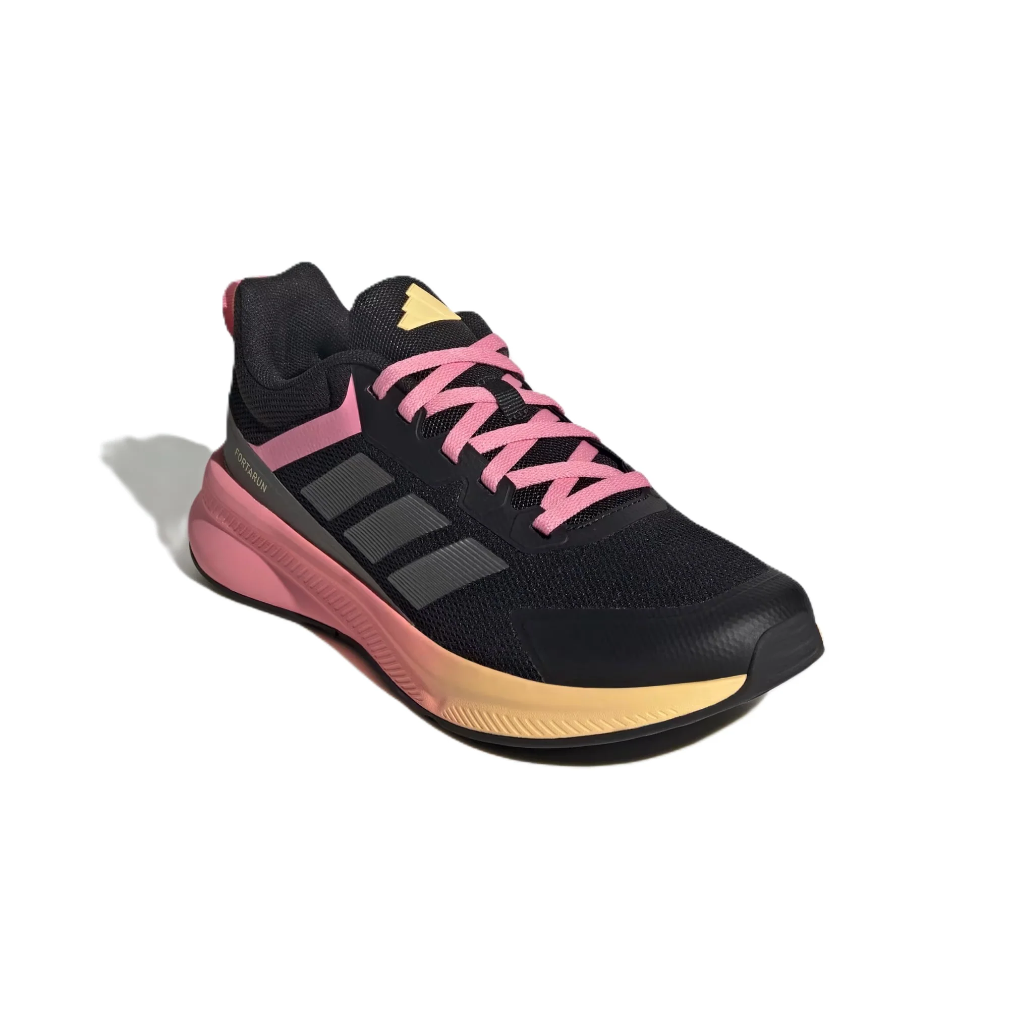 Adidas Fortarun 4.0 J Running Shoes For Girls, Black&Pink - Image 4