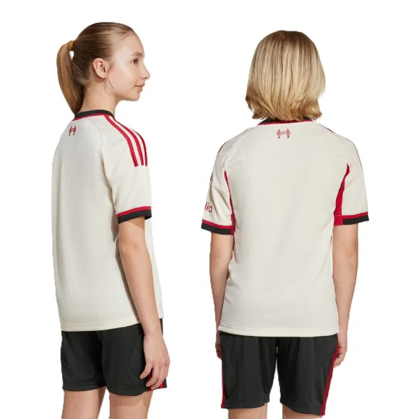 Adidas Lfc A Jsy Y Ss Football T-Shirt For Boys, White - Image 2