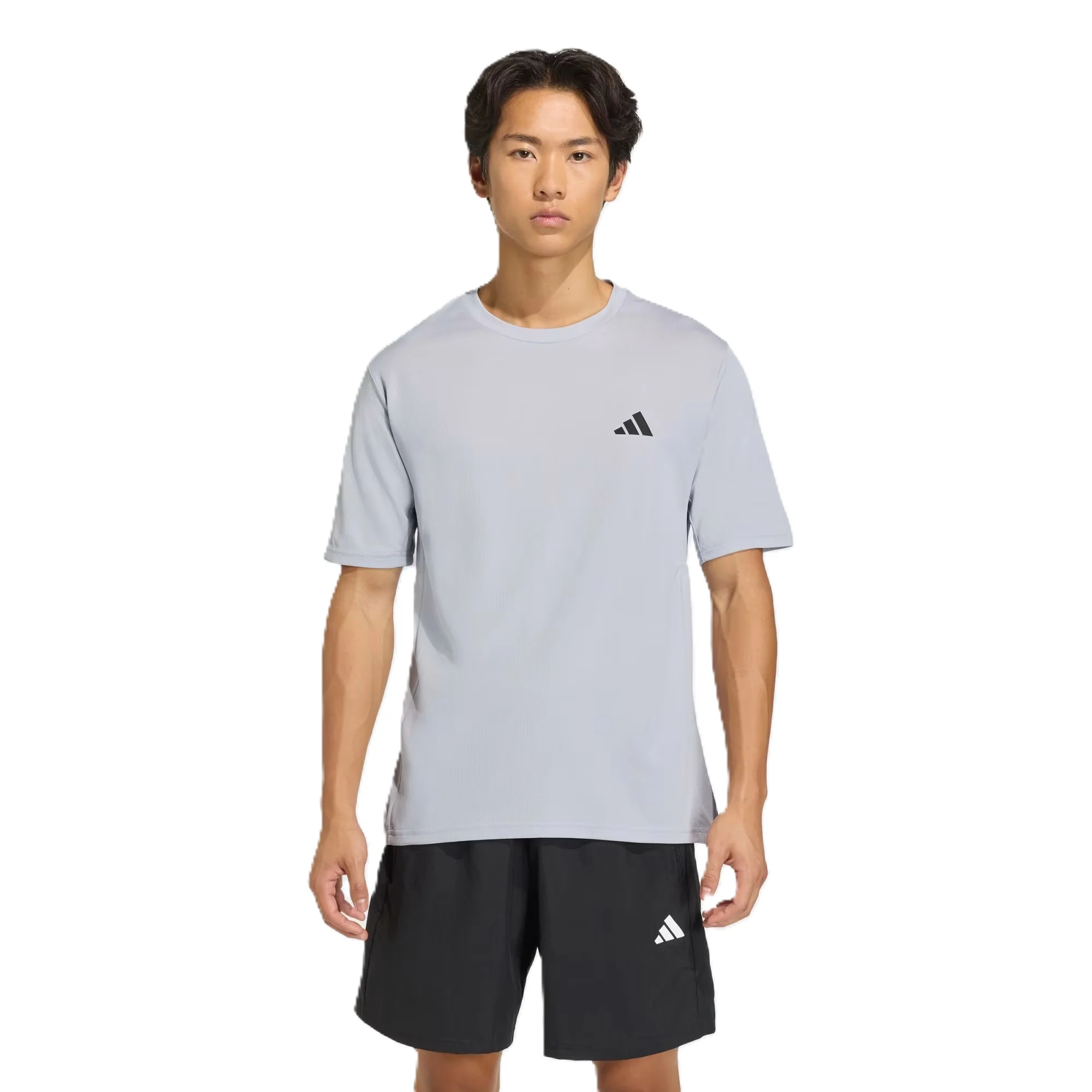 Adidas We Bas T Ss Fitness T-Shirt For Men, Grey