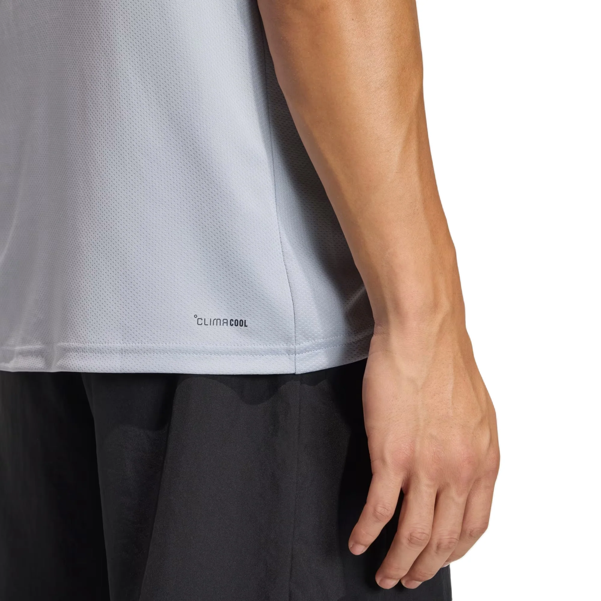 Adidas We Bas T Ss Fitness T-Shirt For Men, Grey - Image 4